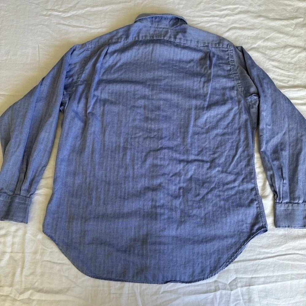 VTG Polo Ralph Lauren Dress Shirt Men's 16.5 34/35 Philip Long Sleeve Button Up